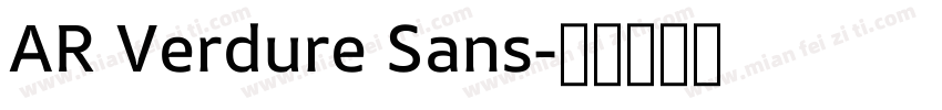 AR Verdure Sans字体转换